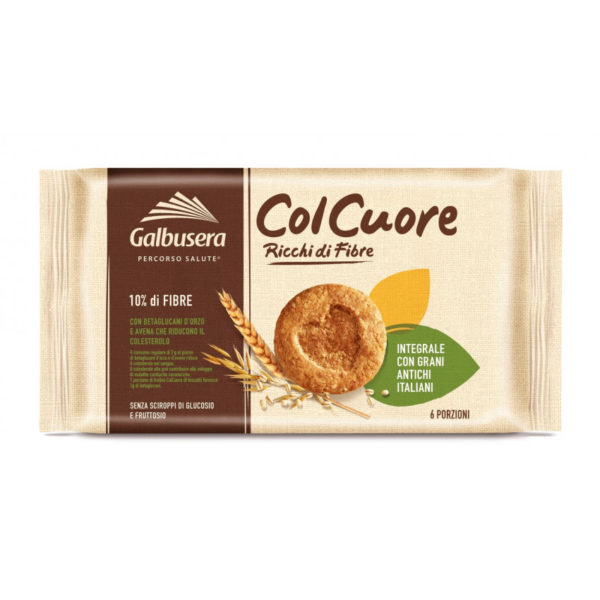 galbusera colcuore biscotto ricco di fibre con grani antichi 300g