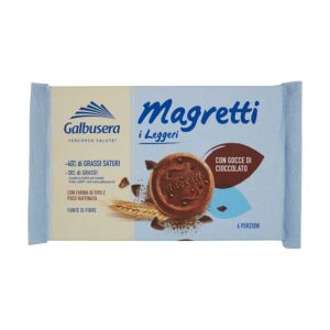 galbusera magretti i leggeri con gocce di cioccolato 260 g