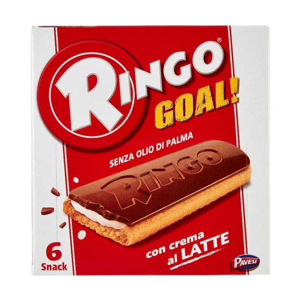 ringo goal con crema al latte 6 x 28 g